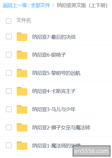 纳尼亚传奇全集 (英文原版  共7册)纯音频4868 作者:rock850214 帖子ID:269892 