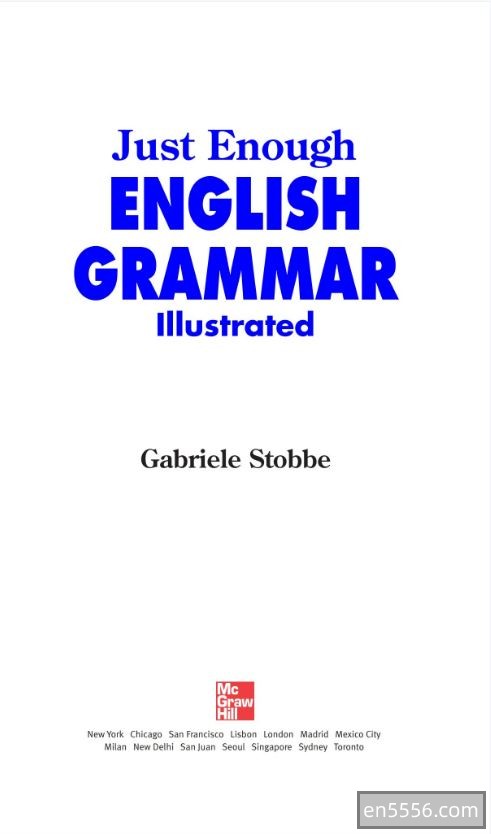 英语语法书 Just Enough English Grammar Illustrated2589 作者:irrri 帖子ID:270416 
