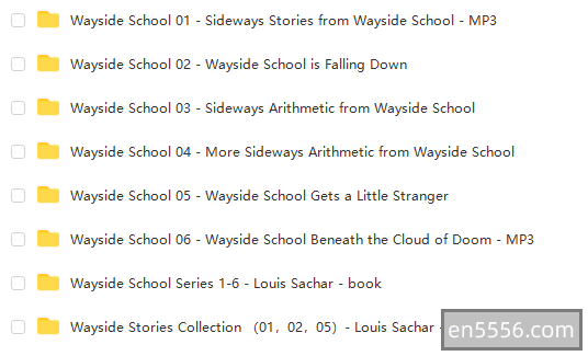 Wayside School Series 1-6 歪歪路小学- Louis Sachar - 电子书（全）+音频MP3（不全）5787 作者:wx_d6f74ebc46 帖子ID:270533 