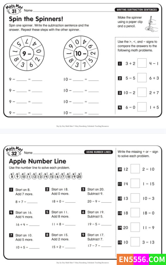209页小学生趣味数学练习册~学乐《Day-by-Day Math Mats》7920 作者:erleivip 帖子ID:271885 