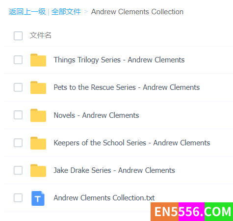 Andrew Clements Collection - 31 Books安德鲁．克莱门斯 电子书mobi+epub609 作者:104guoy 帖子ID:271910 