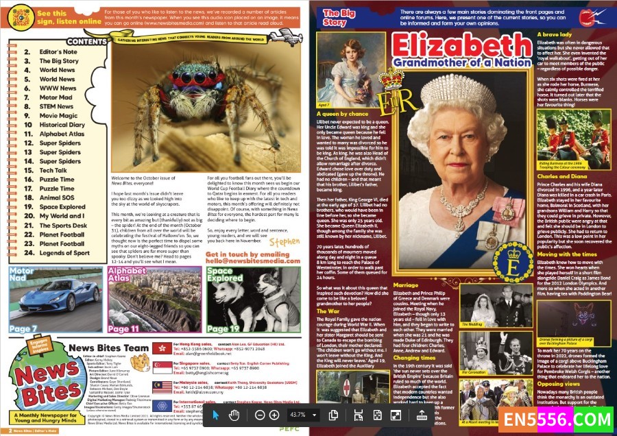 [8~15岁英语] 新加坡儿童英文报《News Bites 》2022年1月-12月全年刊高清PDF4875 作者:a田 帖子ID:272146 