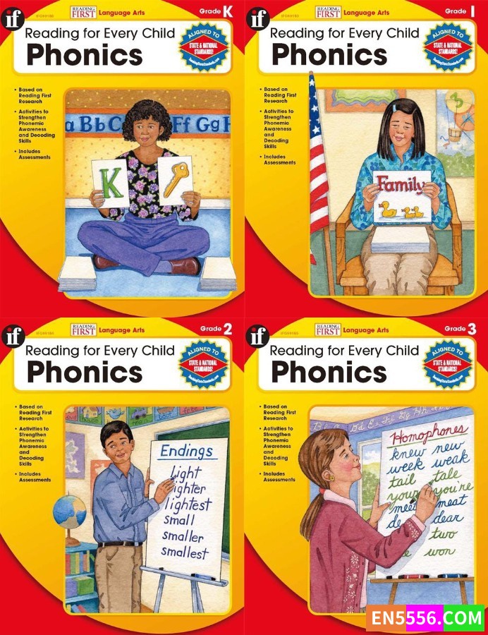 Reading for Every Child - Phonics 自然拼读 原版教程 4个级别（K/1/2/3）pdf1745 作者:elvis2023 帖子ID:273315 