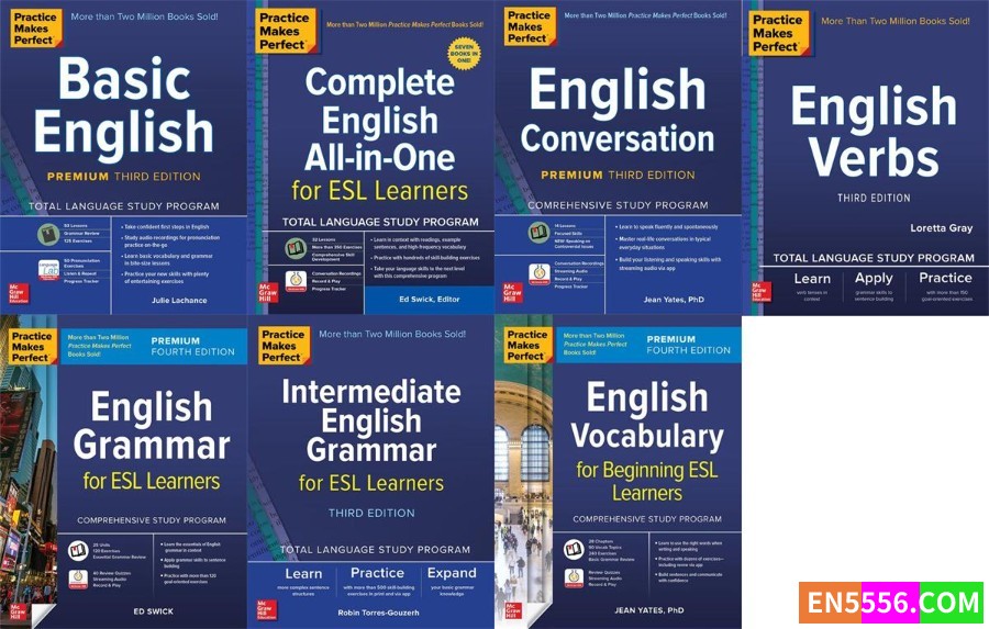 Practice Makes Perfect 系列 (McGraw-Hill Education) 共7本 原版参考书 pdf 最新版本3376 作者:elvis2023 帖子ID:273318 