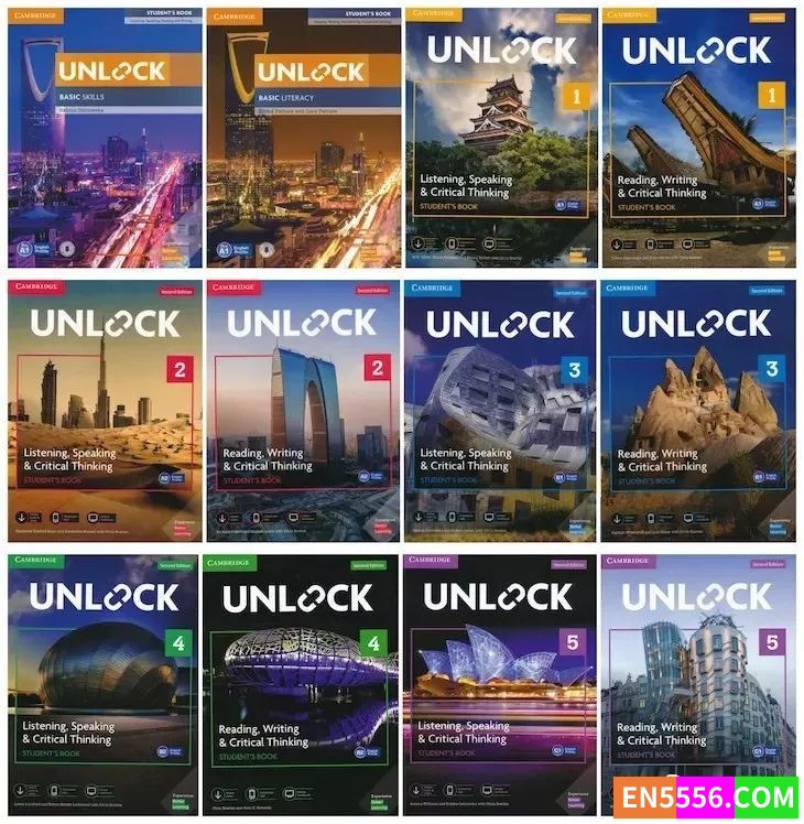 剑桥 Unlock（2nd Edition）（第二版）Basic等级2本高清PDF+音频+视频9054 作者:one 帖子ID:256309 