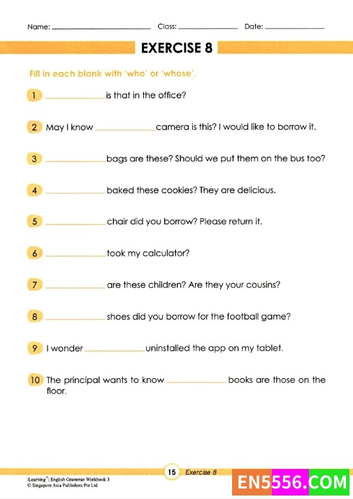 最适合小学生学习的英语语法~必收~新加坡语法全套SAP Learning Grammar Workbook pdf9689 作者:one 帖子ID:256753 
