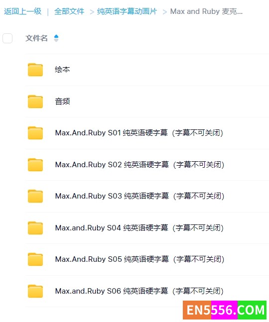 Max and Ruby 麦克斯和卢比 第1-6季 纯英语硬字幕 视频MP4+音频MP3+部分绘本 百度云网盘5478 作者:英语小助手 帖子ID:273790 