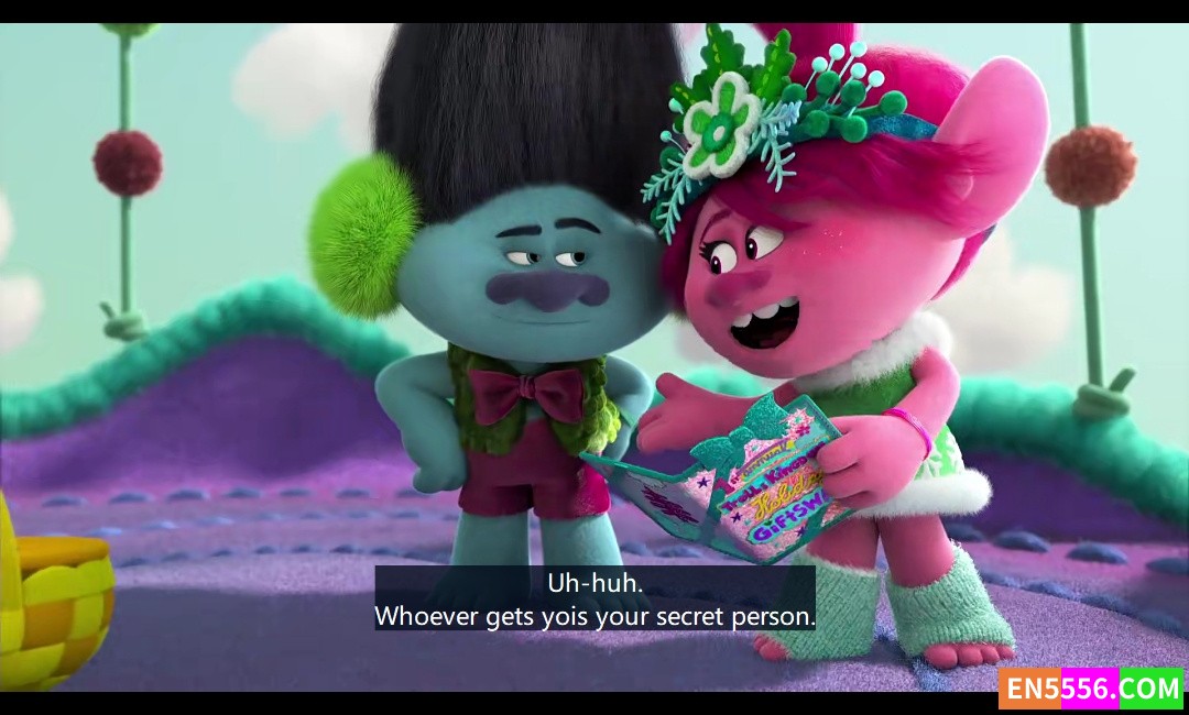 Trolls: Holiday in Harmony (2021) - 1080p, mkv, 内置英文字幕7028 作者:英语小助手 帖子ID:275280 