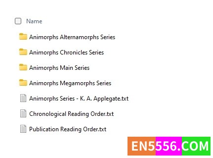​动物变形人 Animorphs Series - K. A. Applegate 电子书epub3292 作者:英语小助手 帖子ID:276362 