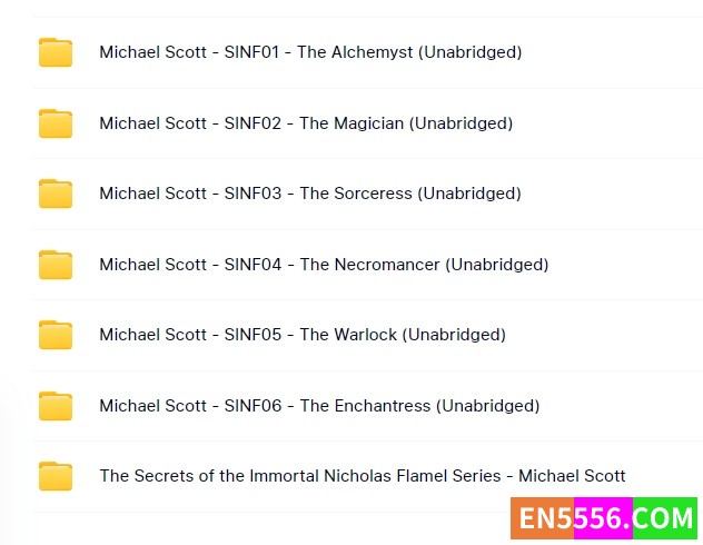 The Secrets of the Immortal Nicholas Flamel Series 1-6 - Michael Scott 有声书音频MP3+电子书648 作者:英语小助手 帖子ID:276454 