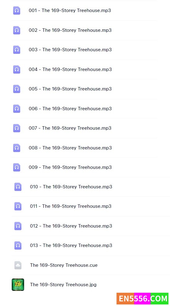 The 169 Storey Treehouse 小屁孩树屋历险记 （2023最新出版）有声书音频 MP37119 作者:英语小助手 帖子ID:276517 