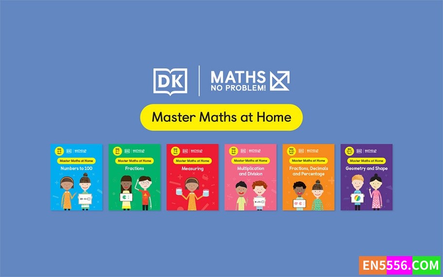 Maths - No Problem! Series (Master Maths At Home) - 6个级别, 37本全 - DK 电子书pdf - 增加Level 5,6 - 2个级别，12本1823 作者:英语小助手 帖子ID:277041 