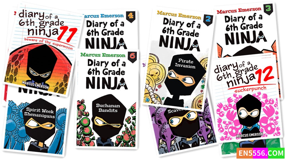Diary of a 6th Grade Ninja Series 1-12 - Marcus Emerson 电子书mobi+epub1730 作者:英语小助手 帖子ID:277202 