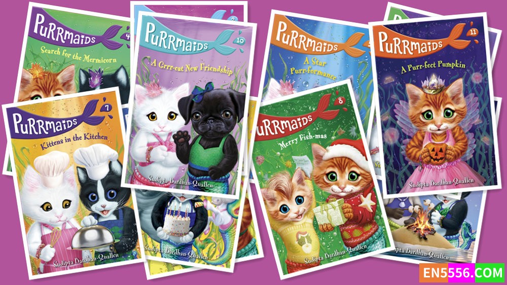 英文原版 Purrmaids 12册 美猫鱼 电子书mobi+epub 小学生桥梁章节书读物674 作者:英语小助手 帖子ID:277708 