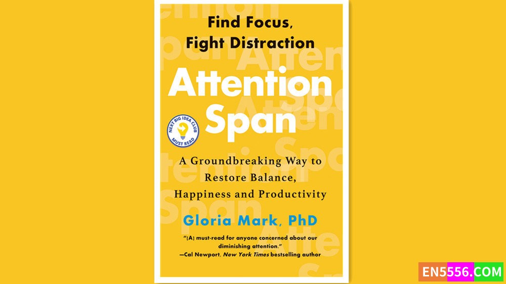 Attention Span - Gloria Mark 有声书音频M4B+电子书3990 作者:英语小助手 帖子ID:278923 