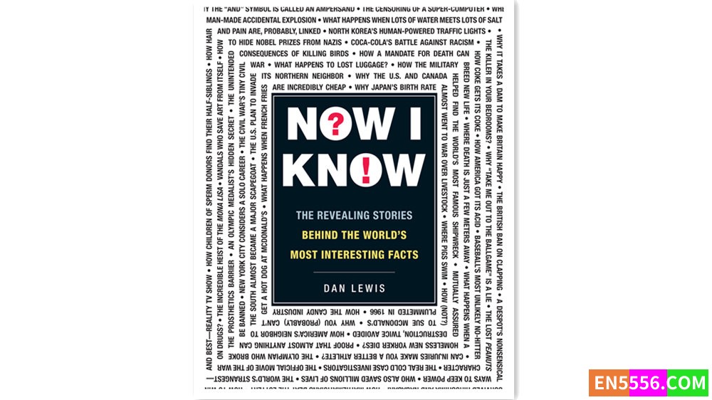 Now I Know - Dan Lewis 有声书音频MP3+电子书5533 作者:英语小助手 帖子ID:279058 