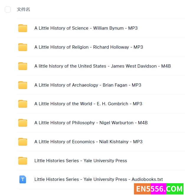 耶鲁小历史系列 Little Histories Series - Yale University Press 有声书+电子书  ​​​7050 作者:英语小助手 帖子ID:279216 