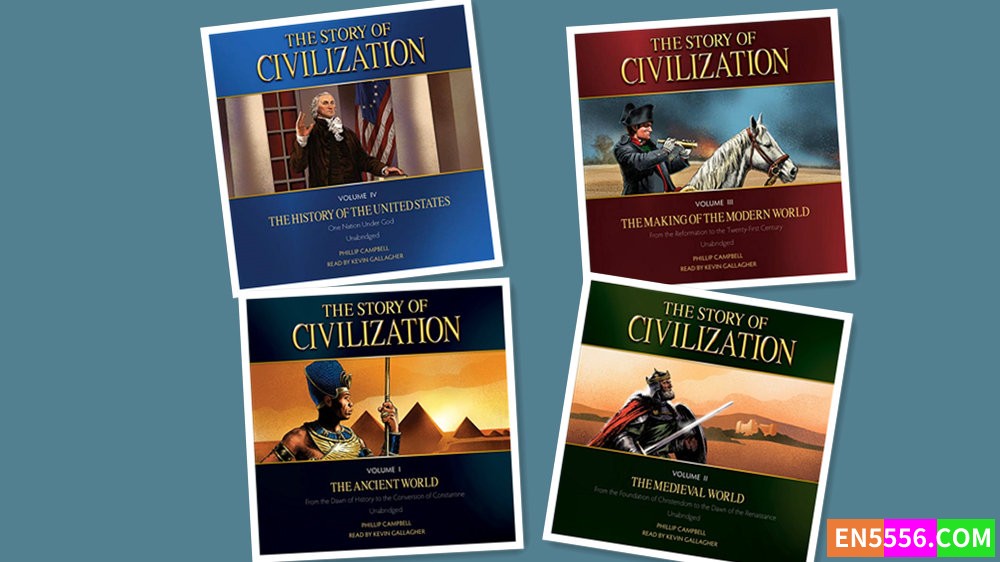 The Story of Civilization Series 1-4 - Phillip Campbell 有声书音频MP3913 作者:英语小助手 帖子ID:280325 