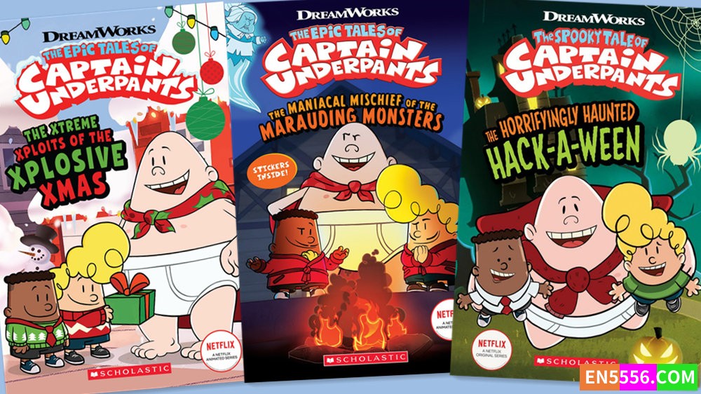 The Epic Tales of Captain Underpants TV Series 1-3 - Meredith Rusu 电子书漫画CBR9213 作者:英语小助手 帖子ID:281596 